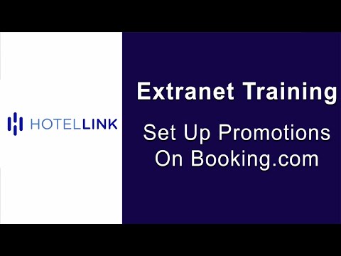 Extranet demo - Channel Manager |  Create Booking.com Promotion
