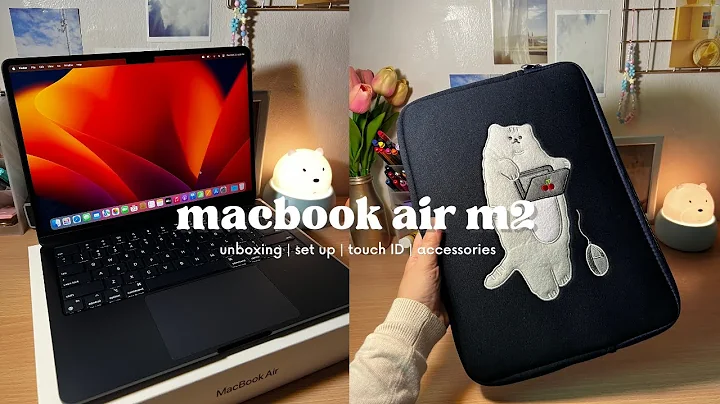 unboxing the macbook air m2 in midnight 📦