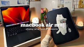 unboxing the macbook air m2 in midnight 📦