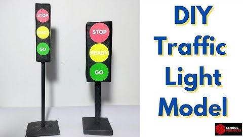 Traffic Light Model For School Project/ How To Make Traffic Light Model/ DIY School Project