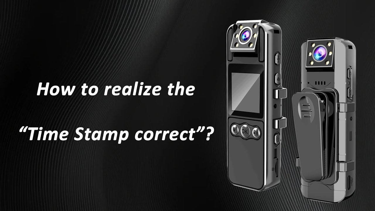 Time Stamp Setting - Mini Body Camera H82 - YouTube