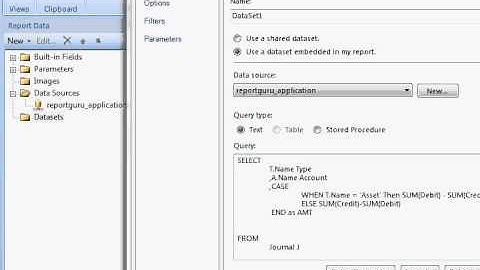 Balance Sheet in SSRS | Creating the Dataset for Financial Reports | ReportingGuru