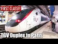 Voyagez vers paris en premire classe dans le train le plus rapide deurope le tgv  tgv duplex