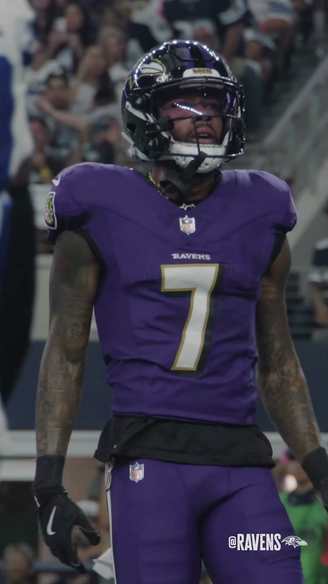 Lamar to Rashod: ?? ?: FOX #nfl #shorts #ravens #lamarjackson #rashodbateman