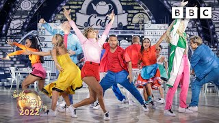 Strictly Pros perform a colourful routine to \\