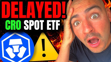 CRONOS ETF WILL BE DELAYED! (CRO Coin BEAR MARKET WARNING!) Crypto.com News ALERT!