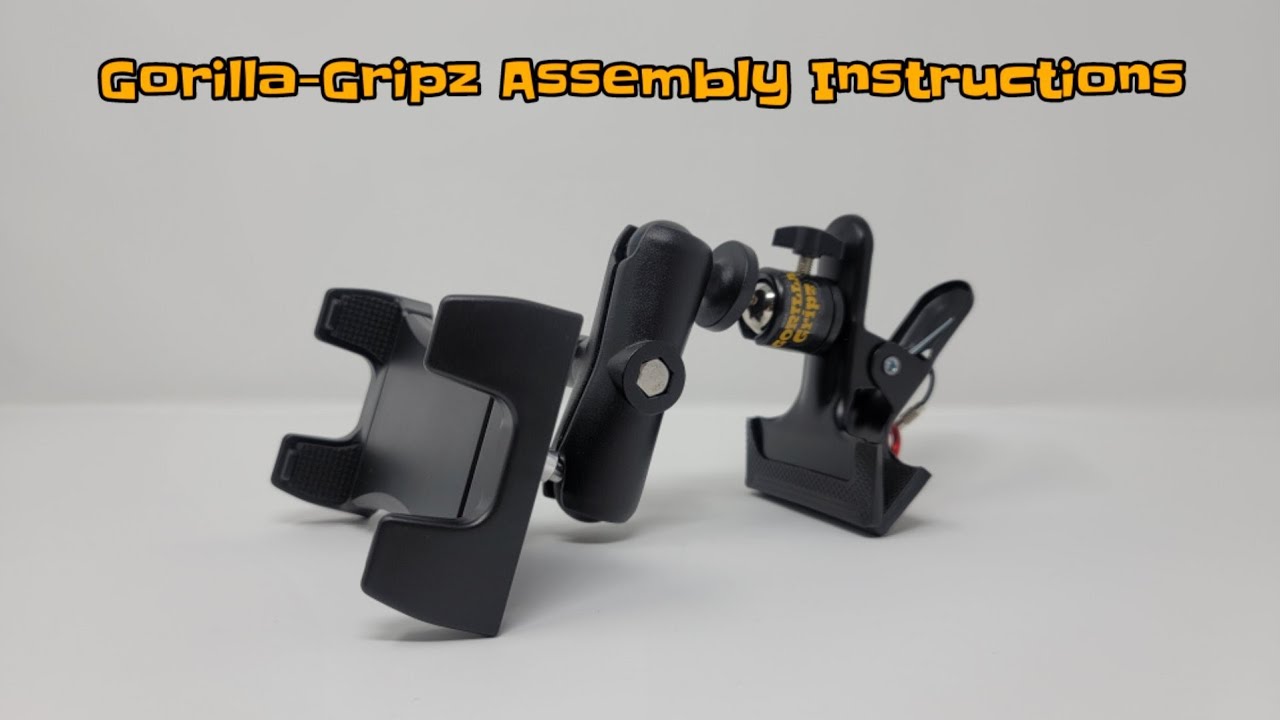 GorillaGripz Phone/Tablet Mount Assembly and Use Instructions YouTube