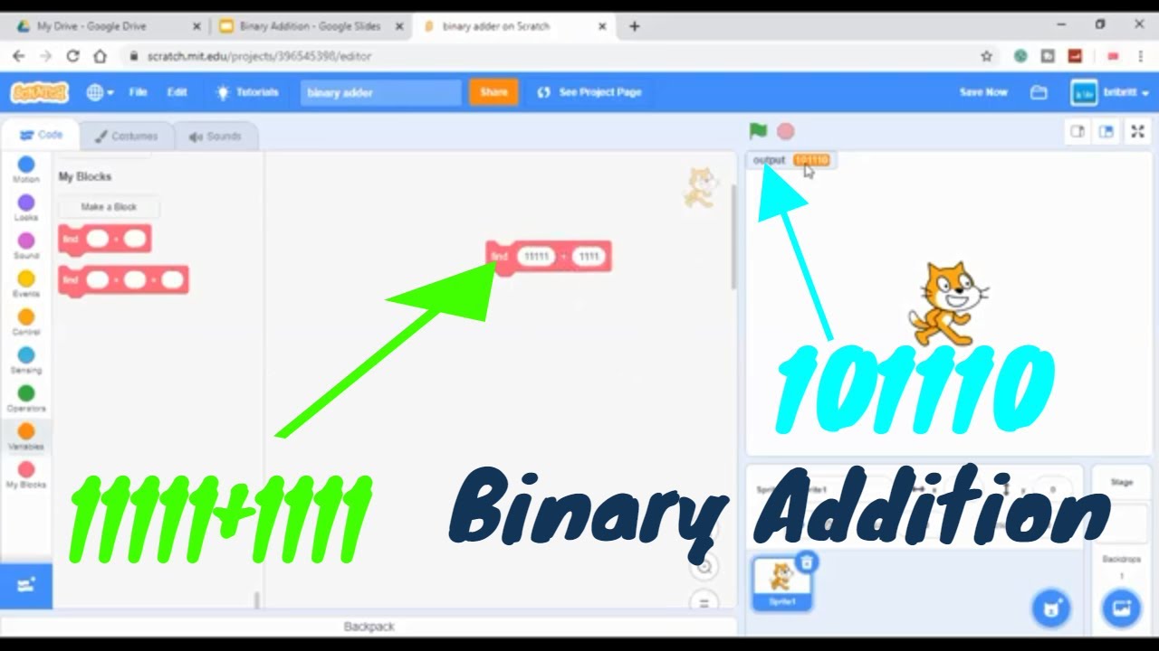 Scratch Tutorial: Binary Addition - YouTube