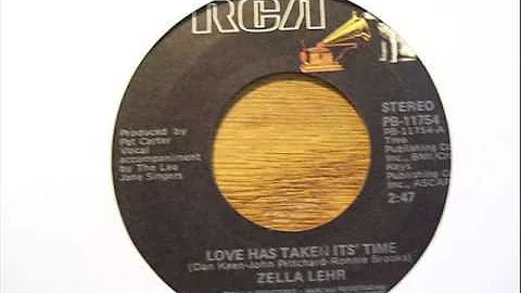 Zella Lehr "Love Has Taken Its Time"