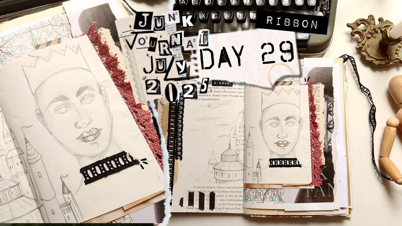 Junk Journal July 2025 • Day 29 Journal Challenge 2025 • Ribbon