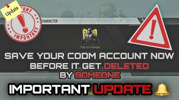 Important UPDATE🔔 on ANYONE Can DELETE your Cod Mobile Account | Codm DELETE Account | #codmobile