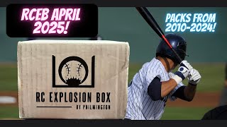 RCEB April 2025 ⚾️ A Baseball Card Subscription Box ** Packs from 2010-2024!! **