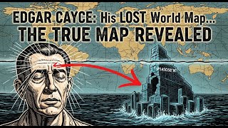 The map of the world from the archives of Edgar Cayce: Atlantis was not where people thought.
