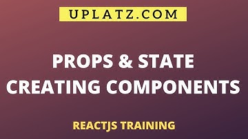 Props, Creating & Nesting Components, Component States, setState | ReactJS Training Course | Uplatz