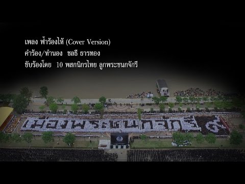 ฟ้าร้องไห้ Cover โดย 10 พสกนิกรไทย ลูกพระชนกจักรี