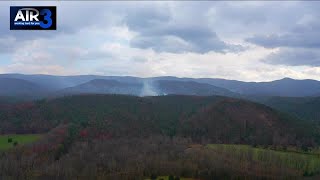 USFS battling wildfire in Pendleton County