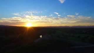 Drone hyperlapse Sunset