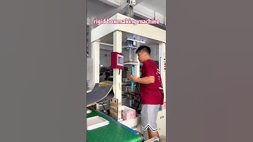 Semi-automatic rigid box making machine  #rigidboxmakingmachine #boxmakingmachine #giftbox #india