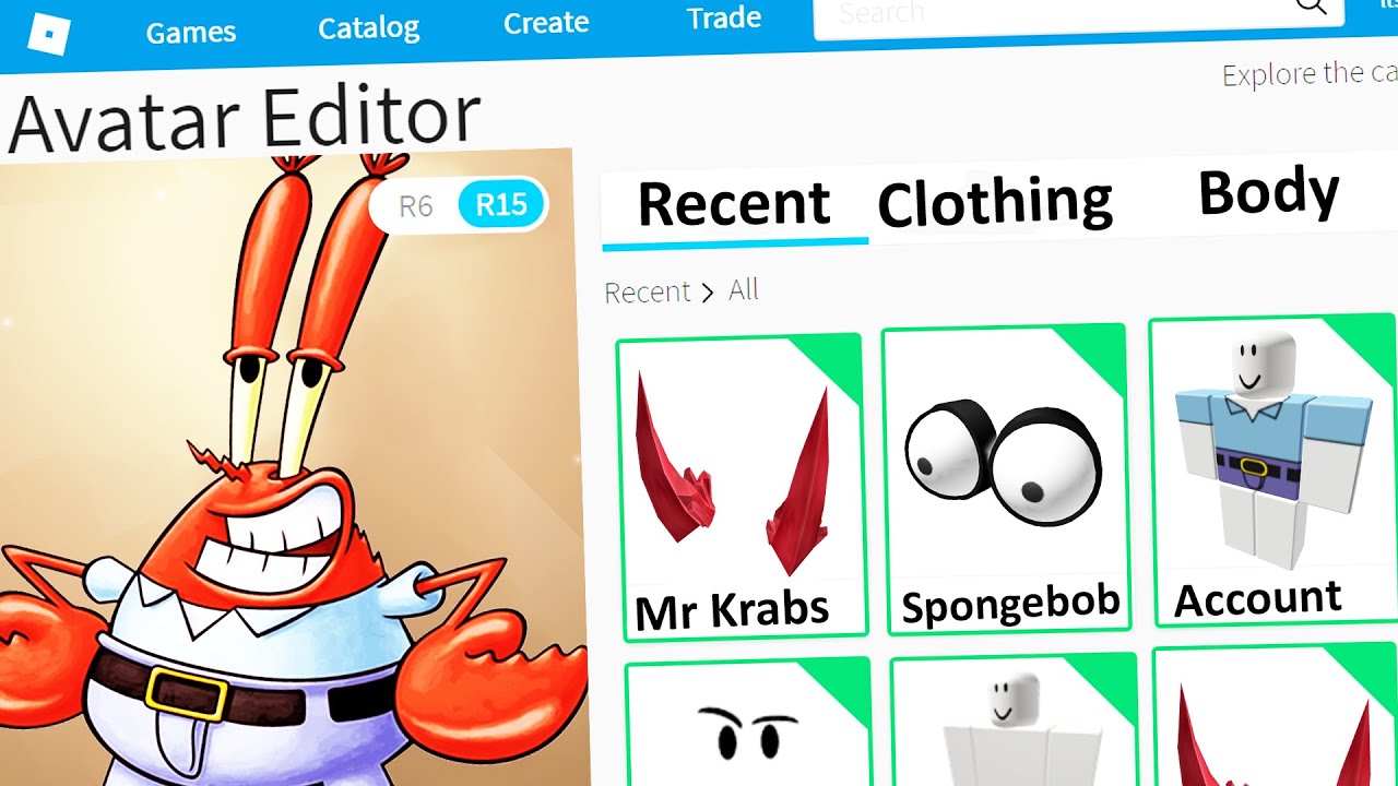 Making Mr Krabs A Roblox Account Spongebob Youtube - roblox mr krabbs