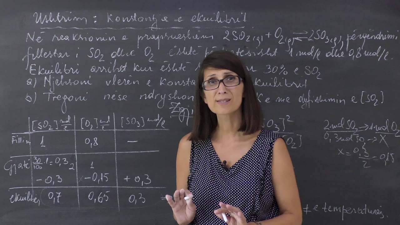 Kimi - Ushtrim: Ekuilibri kimik