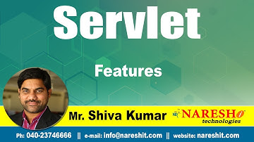 Servlet Tutorials | Servlet Features | Advanced Java | Mr.Shiva Kumar