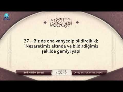 Arapça ve Türkçe sesli, mealli Kur'an ı Kerim  CÜZ 18