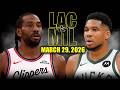 Los Angeles Clippers vs Milwaukee Bucks Full Game Highlights – March 29, 2026 | NBA Season