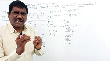 కార్ల్ పియర్సన్  సహ సంబంద  గుణకం 1  ||correlation||Karl pearson coefficient of variation |statistics