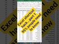 Excel shortcut series part 2.#automation #excel #excelshorts #shortfeed