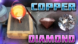 Making Diamond Shaped Paperweight Out of Copper Start to Finish