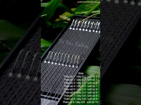 Thẻo câu cá làm từ dây pe lõi carbon và lưỡi nanh sói #vyhanfishing #fishing #theocauca