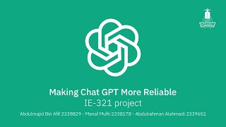 IE321-Project | Making ChatGPT’s answers more reliable screenshot 5