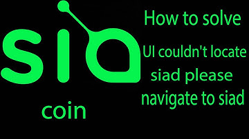 Sia UI couldn