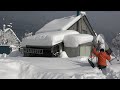 北海道の雪下ろし12 24年25年🌈 I slipped and fell again Hokkaido Snow Removal 12 2024 25 #雪落とし #除雪