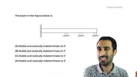 FE Exam Practice - Beam Determinacy and Stability - FE Handbook 10.2 Method!