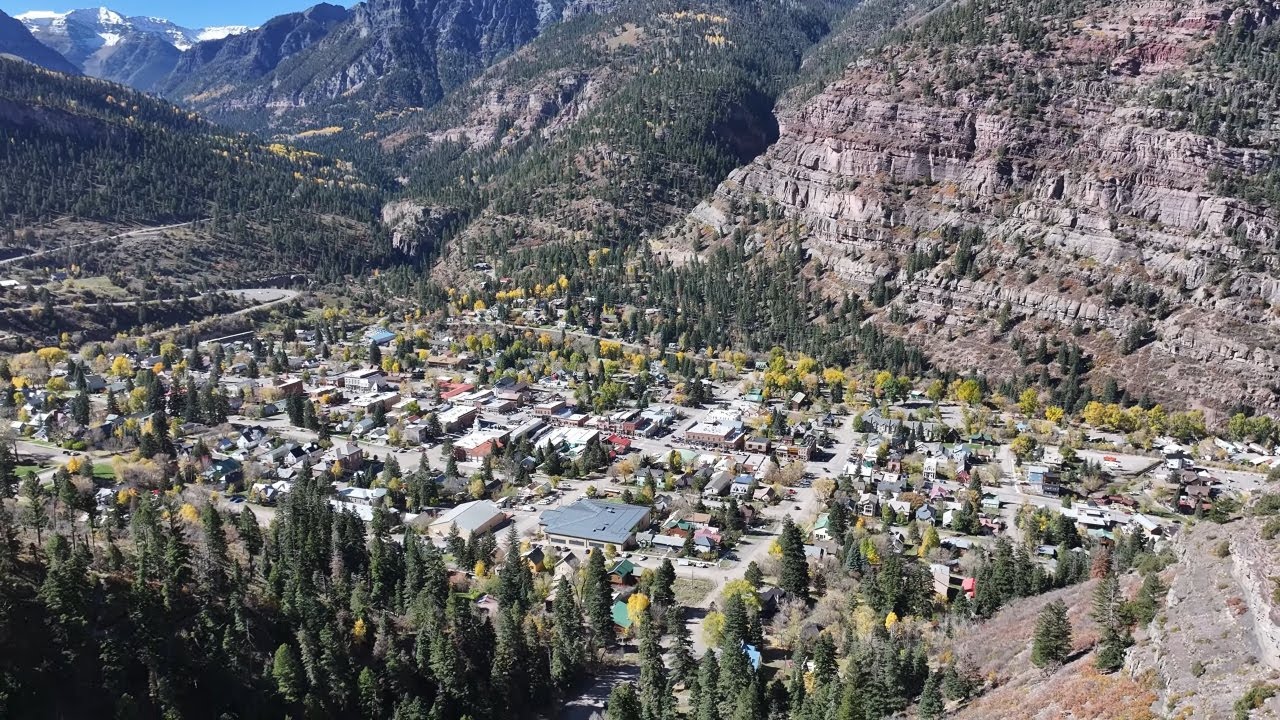 Ouray Colorado - Lower Cascade Falls Hiking Trail - Hike from top down .4 Miles