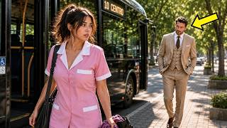 The Maid Arrived by Bus Every Day — Unaware the Millionaire CEO Was Watching Her!