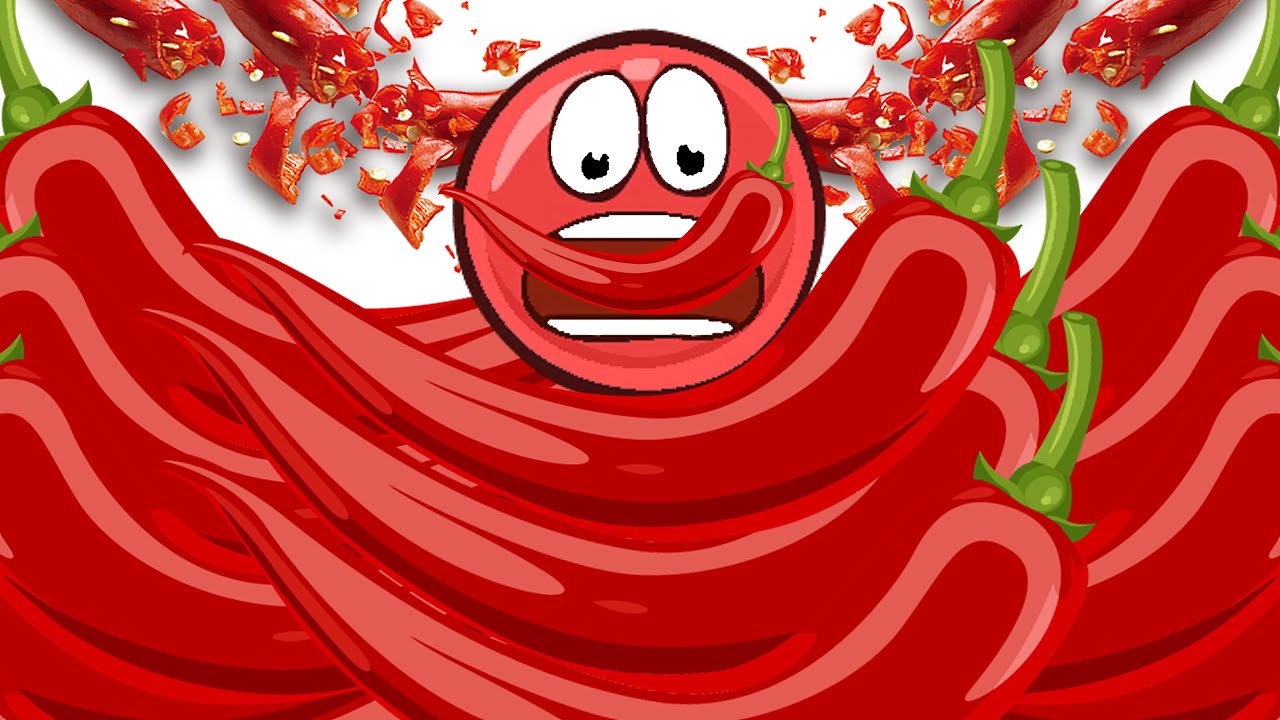 ASMR CHILI PEPPER EATING with RED BALL 4 MUKBANG ANIMATION 