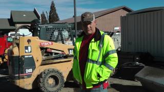 Match Highlights Mclaren DT Solid Cushion Tires on CAT 248 Skid Steer