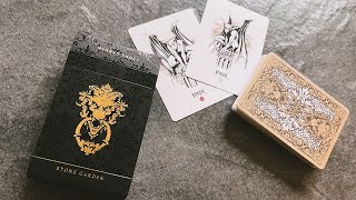 Stone Garden - Black Ink Playing Cards / Jody Eklund - Deck Review!