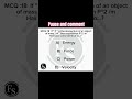 MCQ :18  If P is the momentum of an object... / #physics #Fyziks'Shah #shakir #mcq's