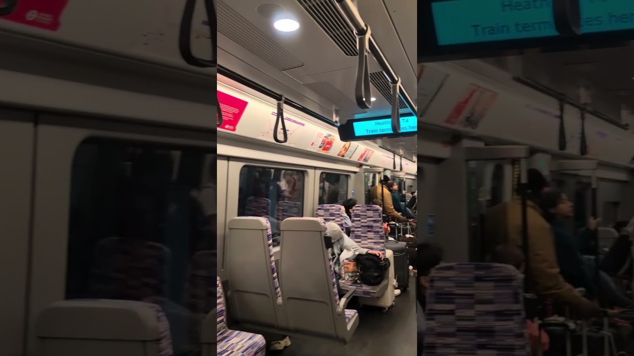 UK - London Heathrow Airport, Inside the Train 