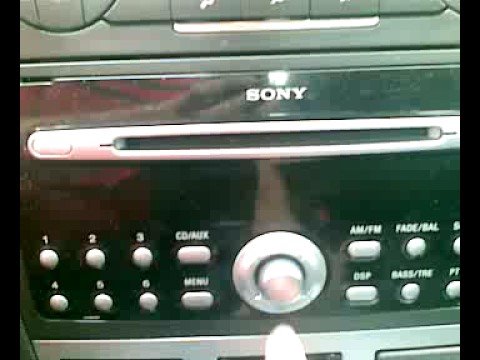 Manual radio cd sony ford mondeo