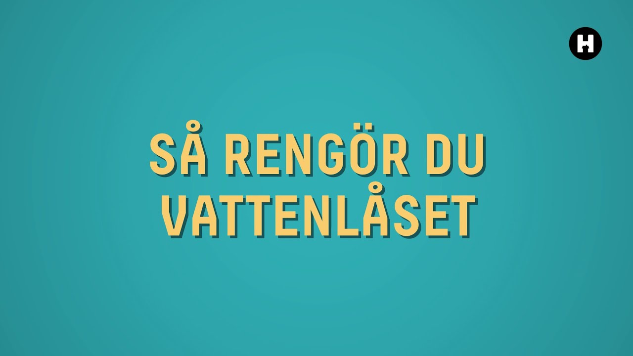 Så rengör du vattenlåset - YouTube