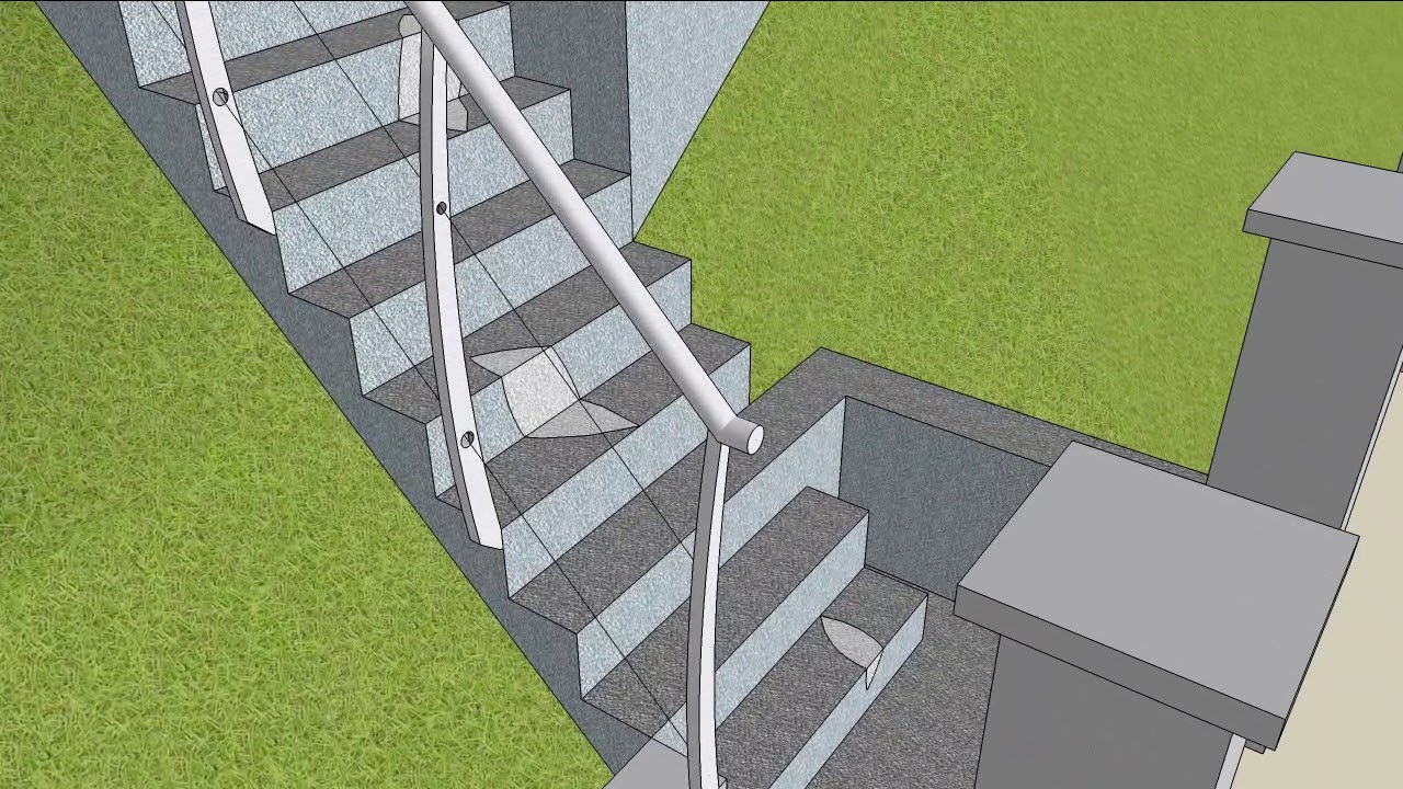 Terrasse devant maison avec escaliers YouTube
