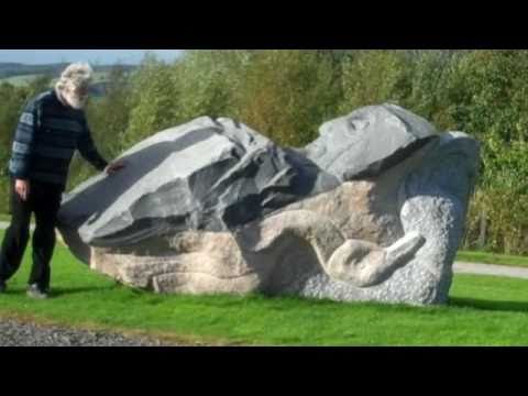 St Francis hand-carved granite sculpture by Ronald...