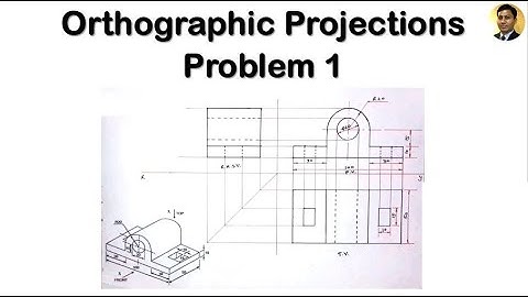 Orthographic Projection | Problem 1 | Engineering Drawing