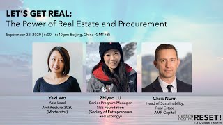 让我们面对现实：房地产和采购的力量 \/\/ CarbonPositive RESET! 1.5ºC Global Teach-In