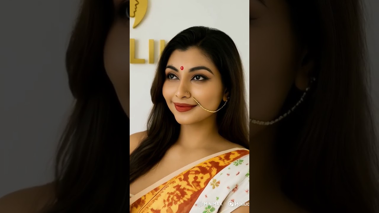 Saree Elegance Redefined by Al Model | Bold Navel Show in Traditional Drape!