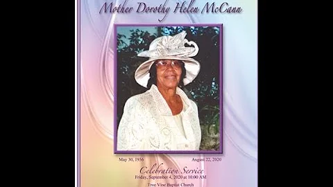 Mother Dorothy Helen McCann Celebration of Life - ...
